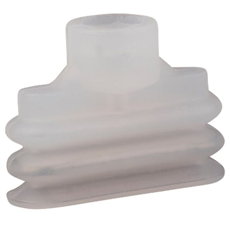 Fipa Oval vacuum cup 25x8 mm, Silicone transparent 138.25x8.002.2
